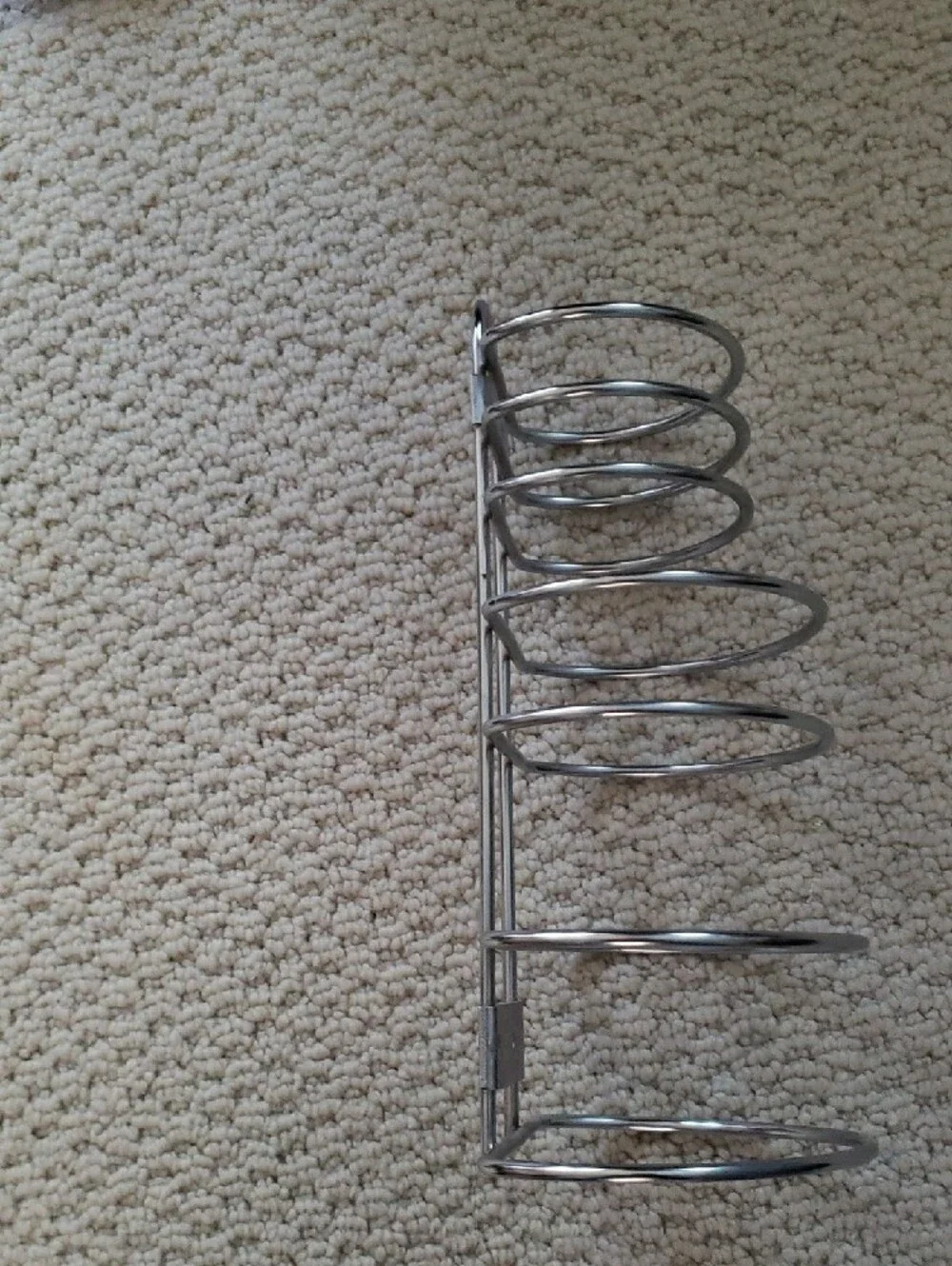 Chrome Multi-Ring Wall Organizer Rack - Picture 2 of 4